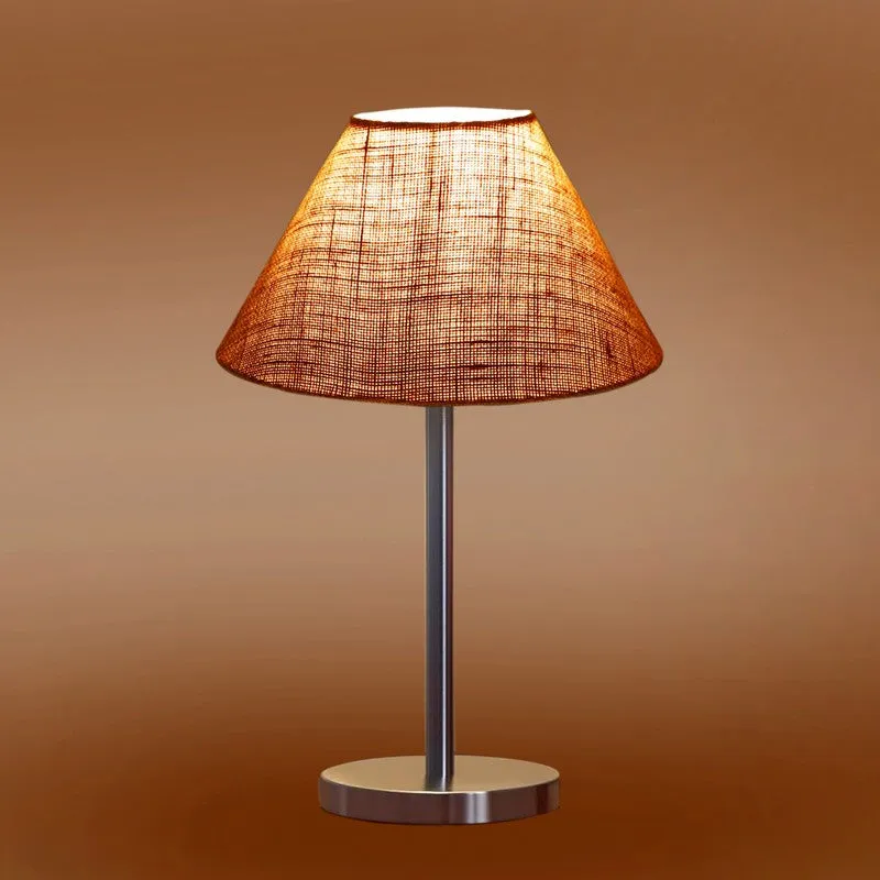 Noctra Glow Zyne Metal Table Lamp - Brown media 7