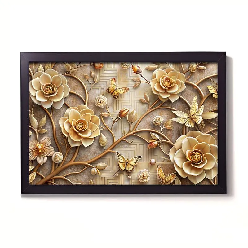 Peony Plume Wall Painting media 3