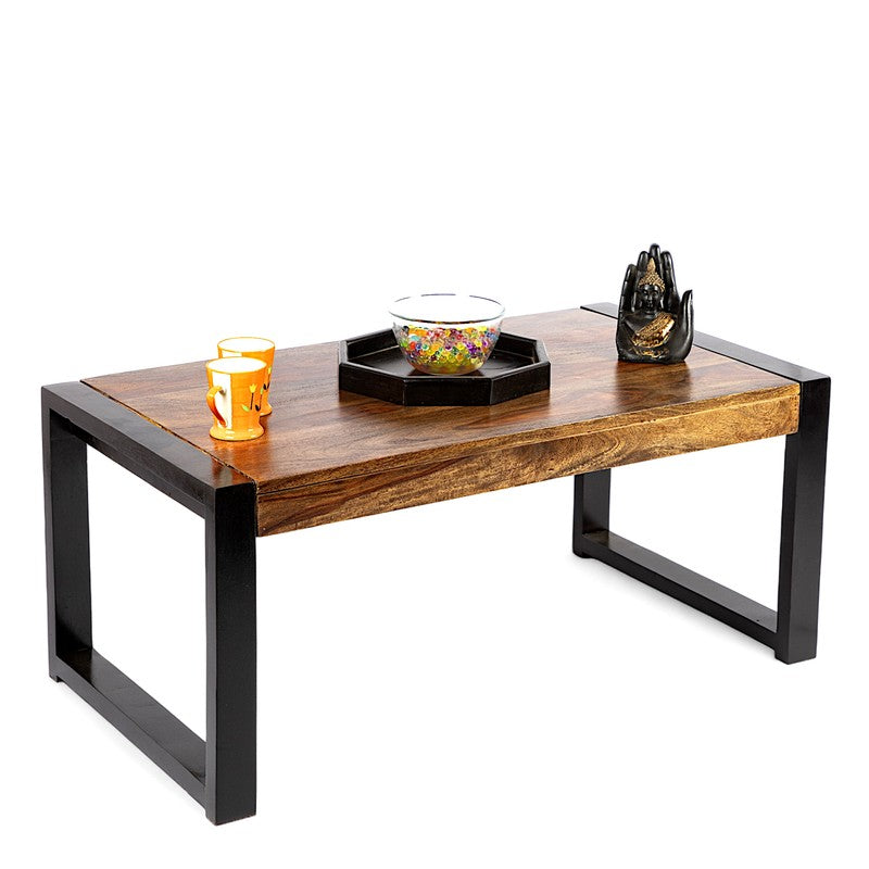 Zavex Sheesham Wooden Center Table - Dark Brown media 6