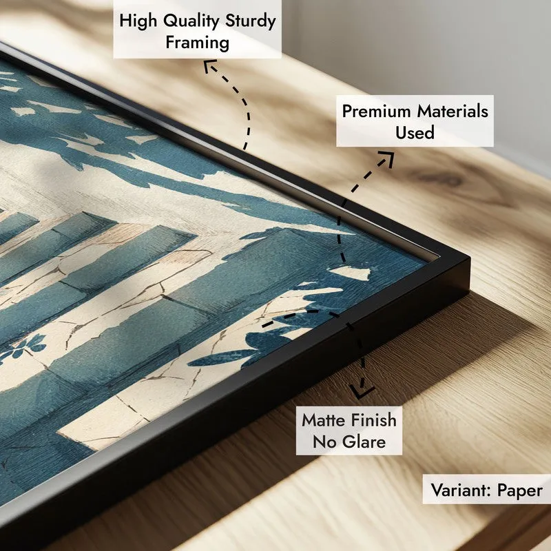 Sereno Canvas Wall Painting With Black Frame media 6