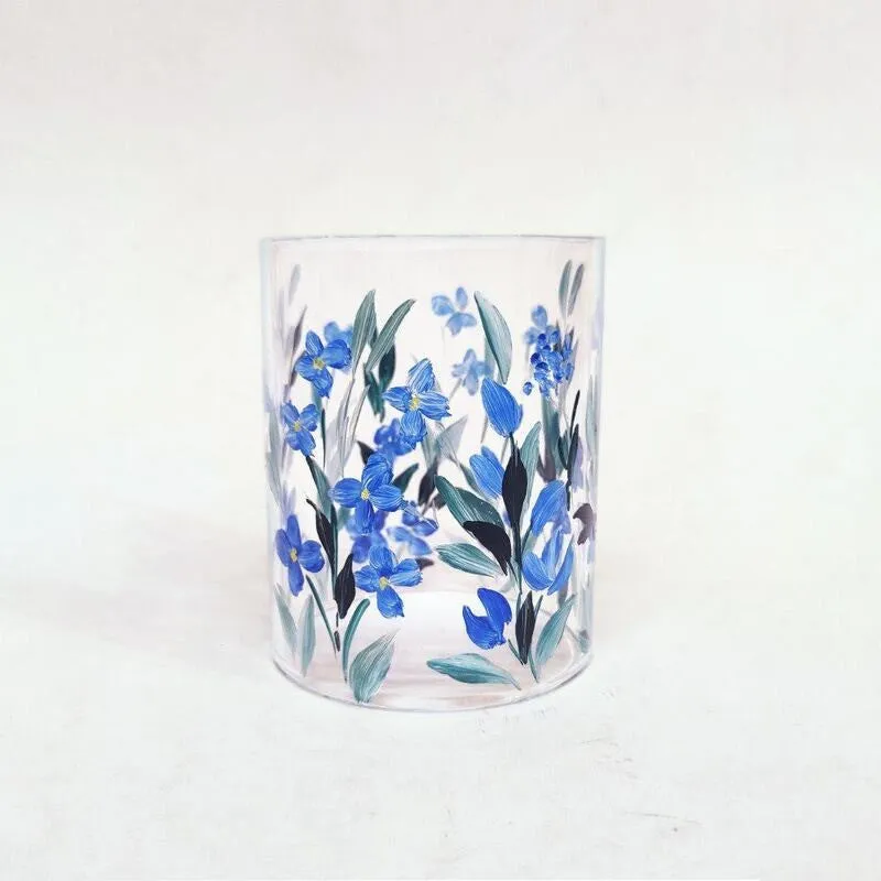 Azure Meadow Handpainted Tealight Candle Holder media 5