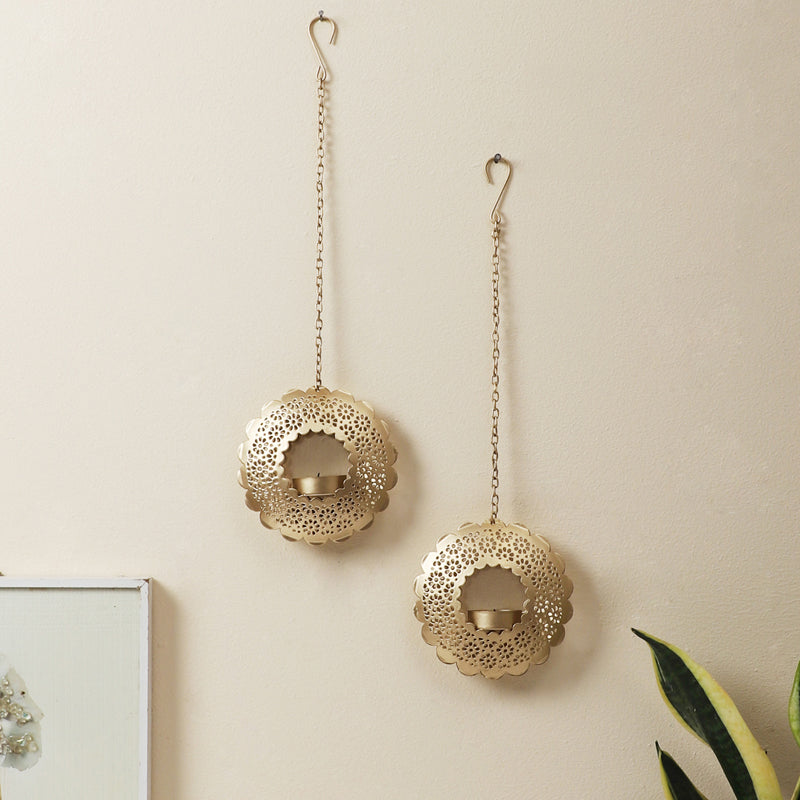 Flame Luxe Hanging Tea Light Holder - Set Of Two media 3