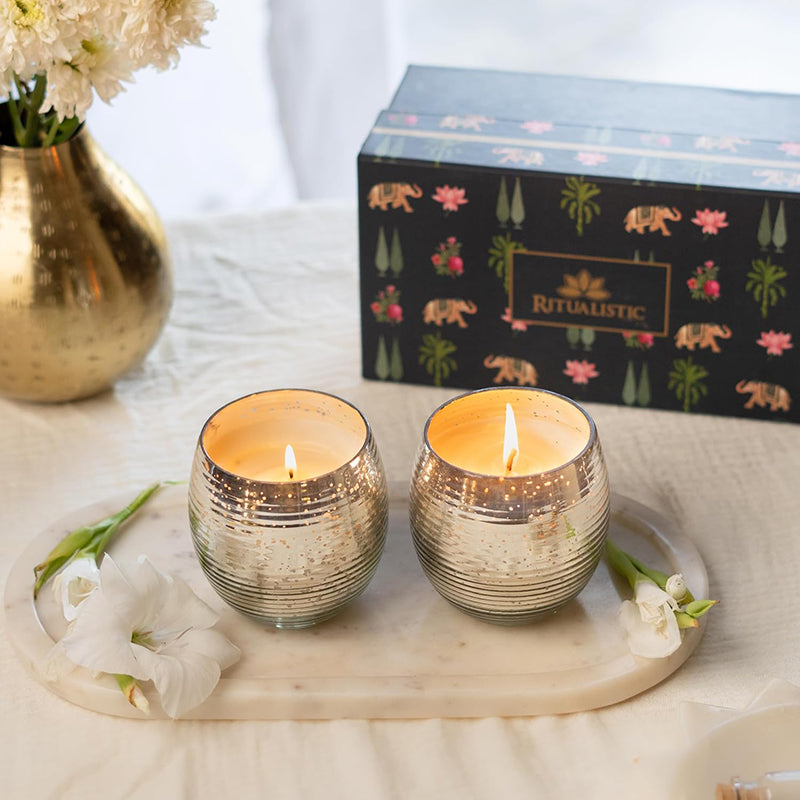 Sugandhi Soy Wax Scented Candle - Set Of Two media 3