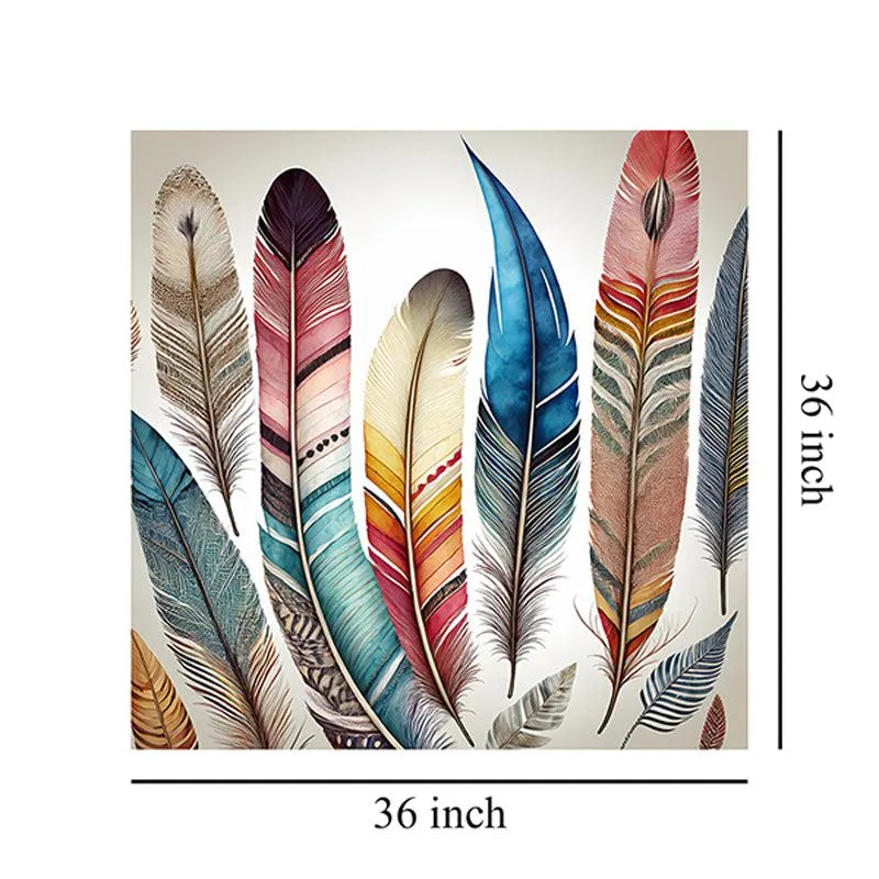 Flashy Feathers Wall Painting media 8