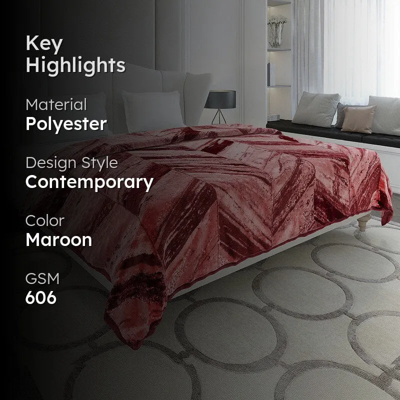 Monte Carlo Verticle Cascade Blanket (Maroon) - 606 GSM media 2