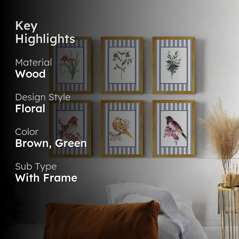 Peregrine Nature Wall Art - Set Of Six media 2