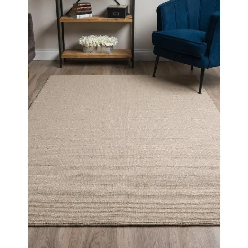 Ethereal Hand Loomed Wool Rug - Taupe media 3