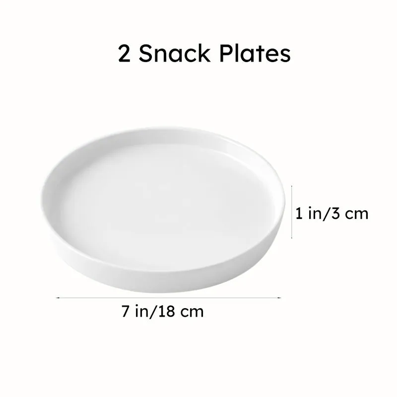 Aurale Ceramic Quarter Plate (White) - Set Of Two media 10