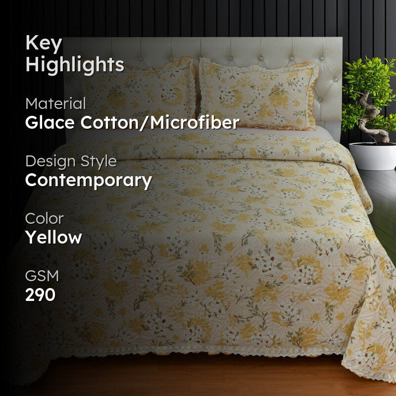 Mustard Flowers I Bedcovers media 2
