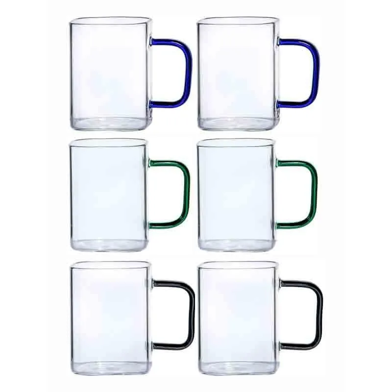 Titan Glass Coffee Mug (230 mL Each) - Set of Six media 6