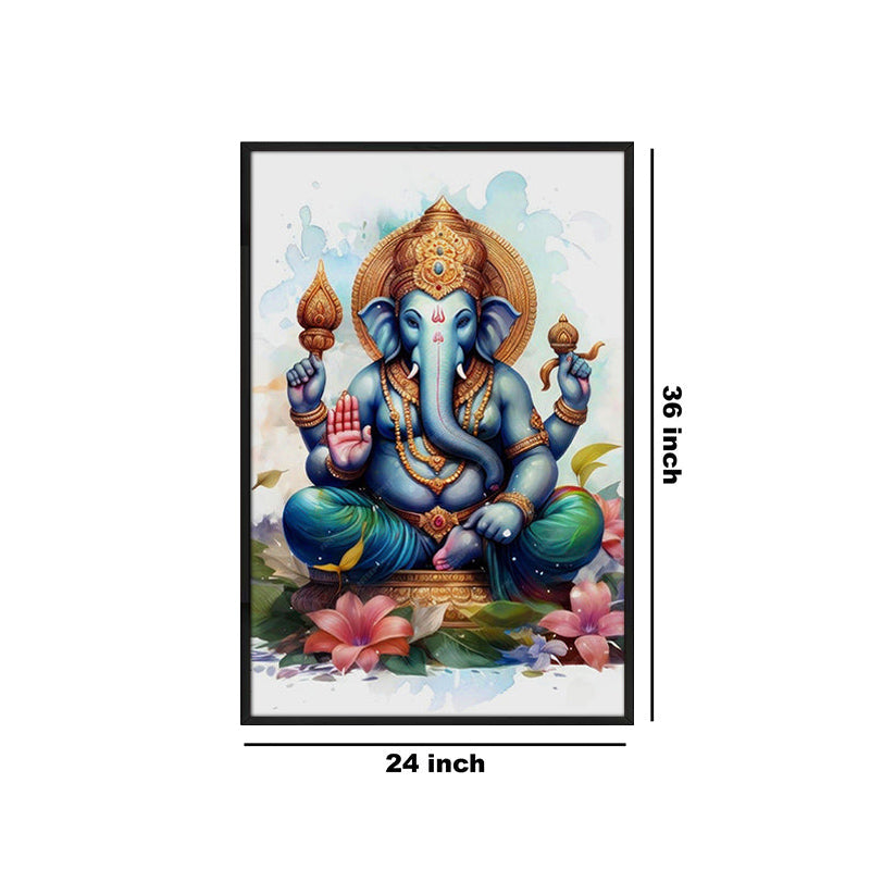 Mystic Ganesha Wall Painting With Frame media 7