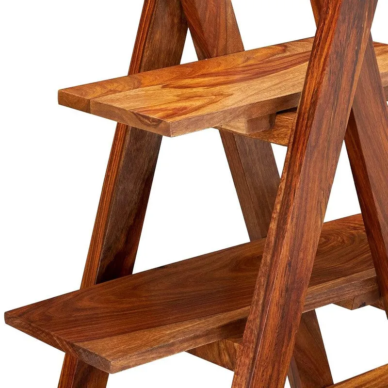 Uverox I Sheesham Wooden Rack - Brown media 7