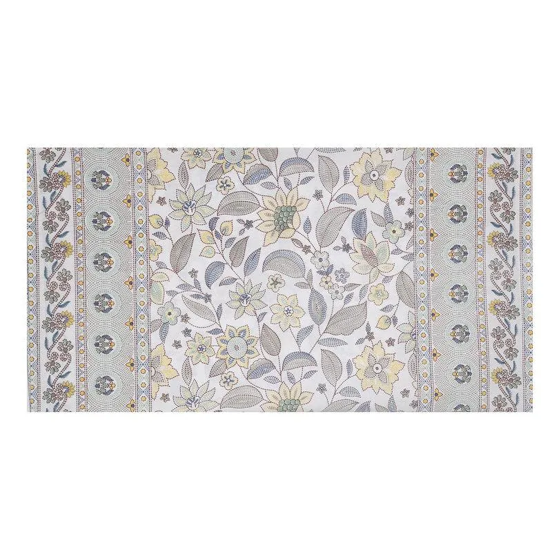 Ansa Flora Diwan Set (Blue) - Eight Piece Set media 4