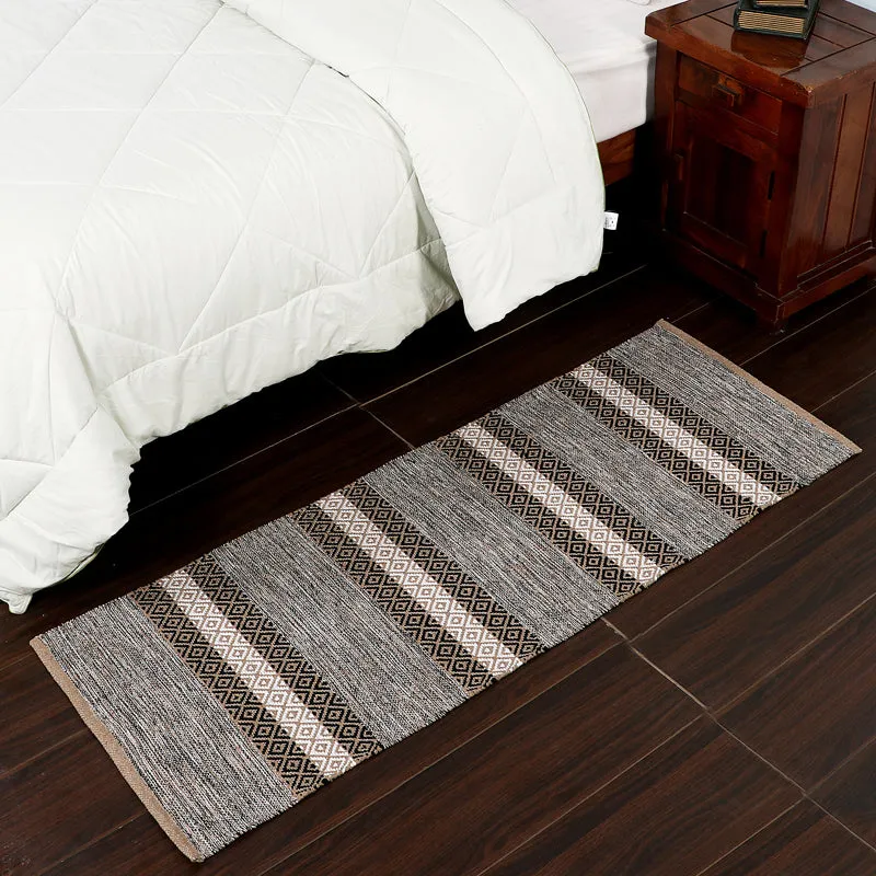 Runelle Cotton Runner Rug - Brown media 3