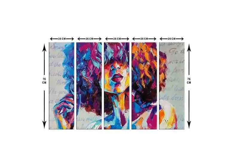 Senora Wall Art - Five Piece Set media 7