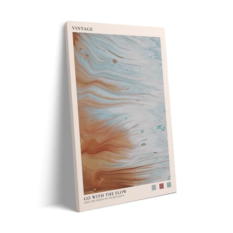 Go with the Flow Archival Canvas Wall Art - Black Frame media 7