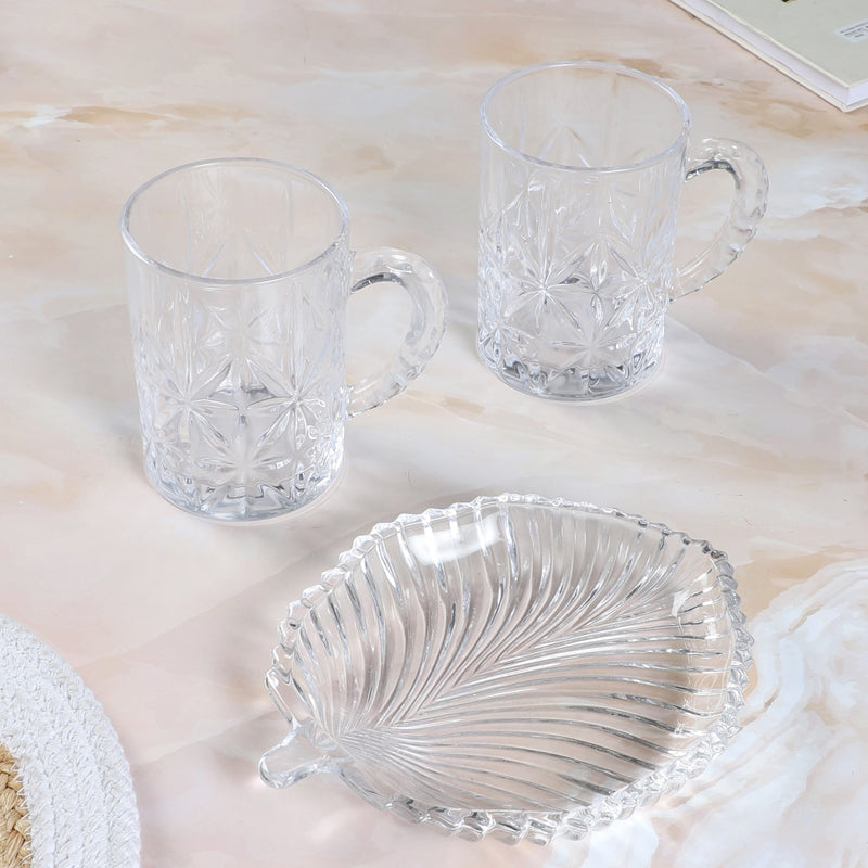 Xurxo (450 ML) Beer Glass & Snack Plate Combo - Three Piece Set