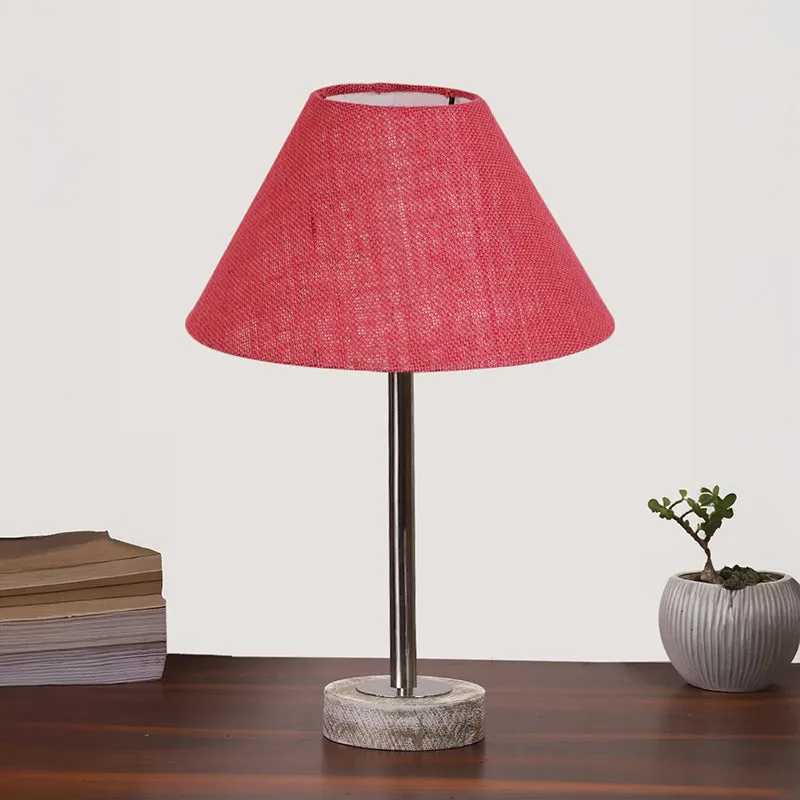 Sienna II Rodin Wooden Table Lamp - Pink,Silver,White media 3