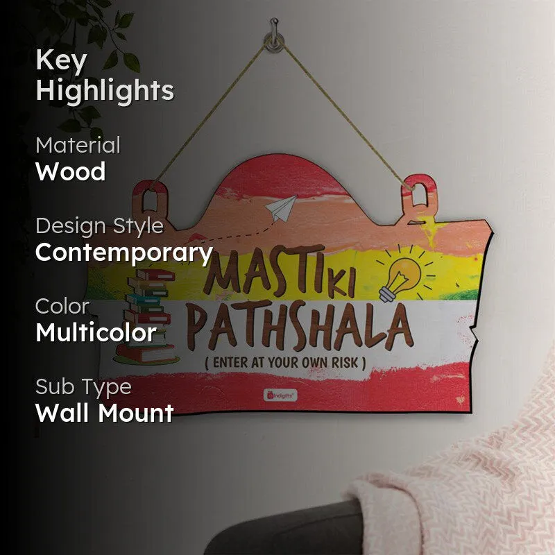 Masti Ki Pathshala Wooden Wall Accent media 2