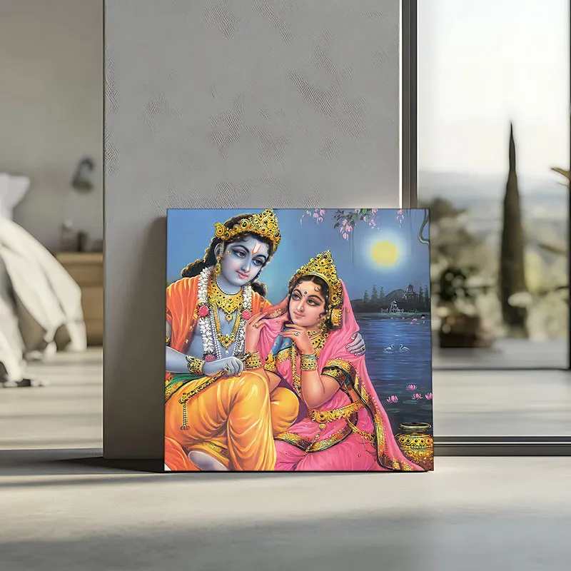 Gaze Of Radha Canvas Wall Art media 5