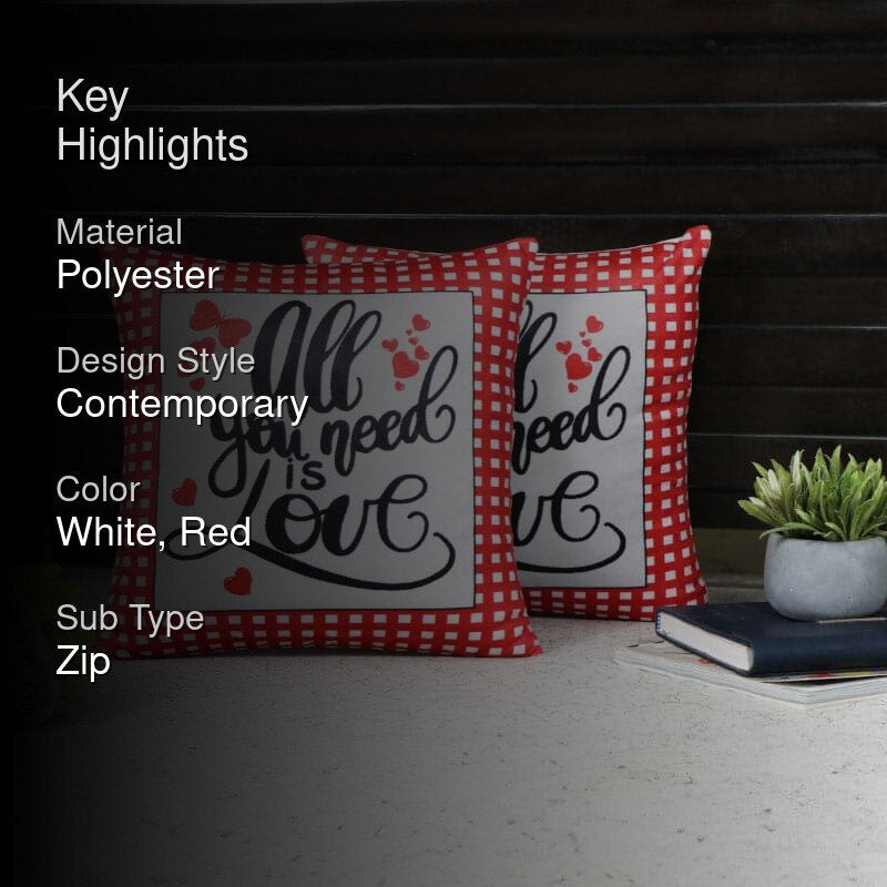 Love's Dime Cushion Cover - Set Of Two media 2