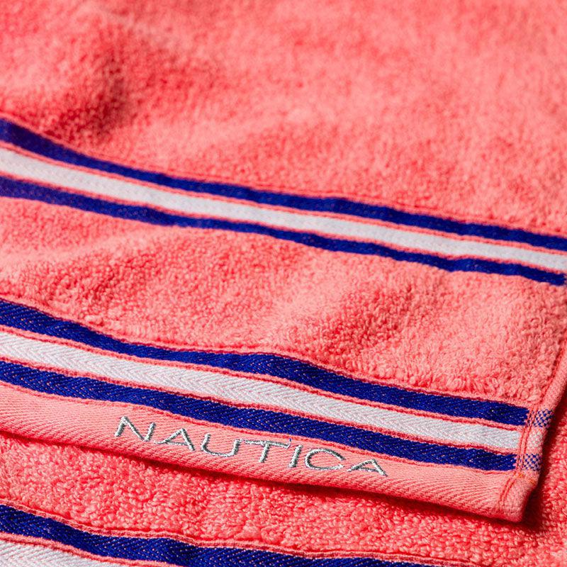 Nautica Dove Dual Down Cotton Hand Towel (Coral) - Set Of Six media 6