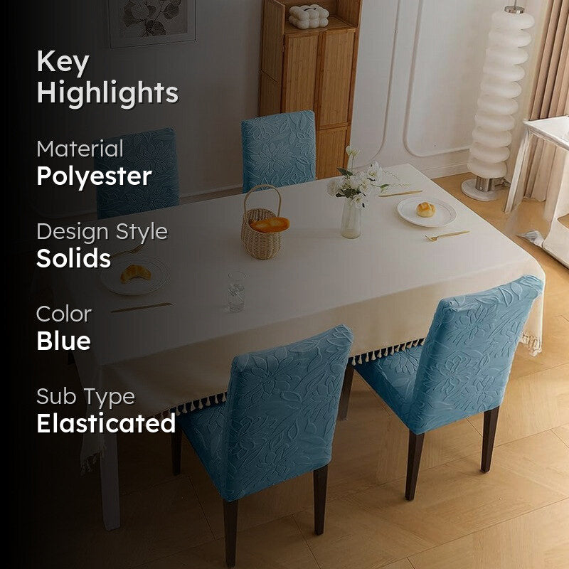 Serena Chair Cover (Light Blue) - Set Of Four media 2