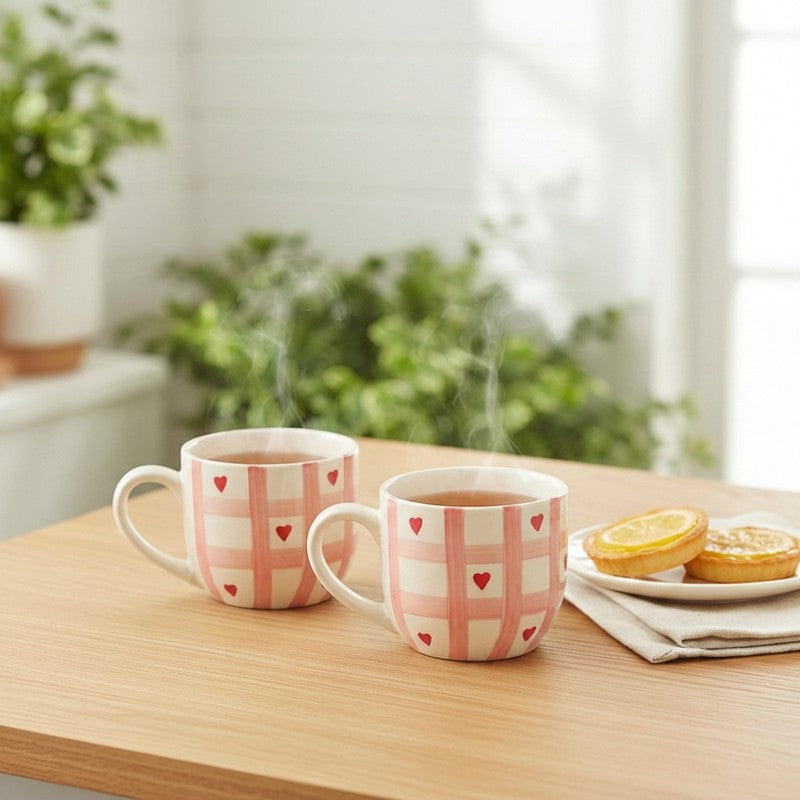 Harlequin Ceramic Coffee Mug (500 mL Each) - Set Of Two