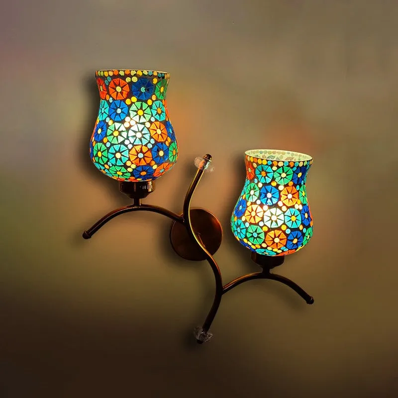 Glowspire Twin Glass Wall Lamp - Multicolor media 6