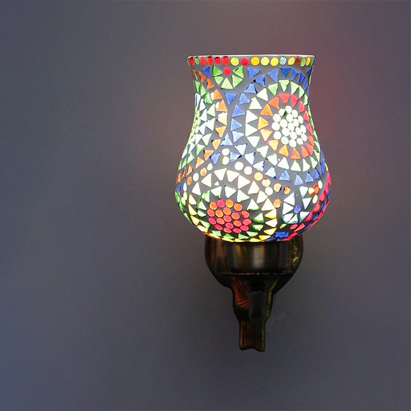 Mandala Love Gleam Mosaic Glass Wall Lamp