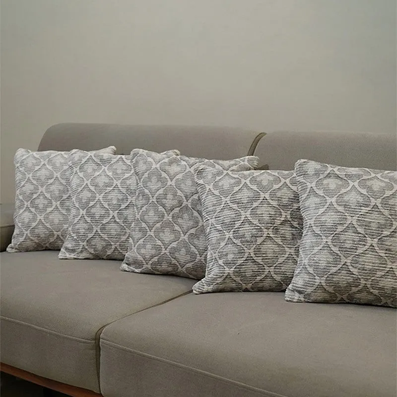 DiagMatrix Cushion Cover (Grey) - Set Of Five media 4