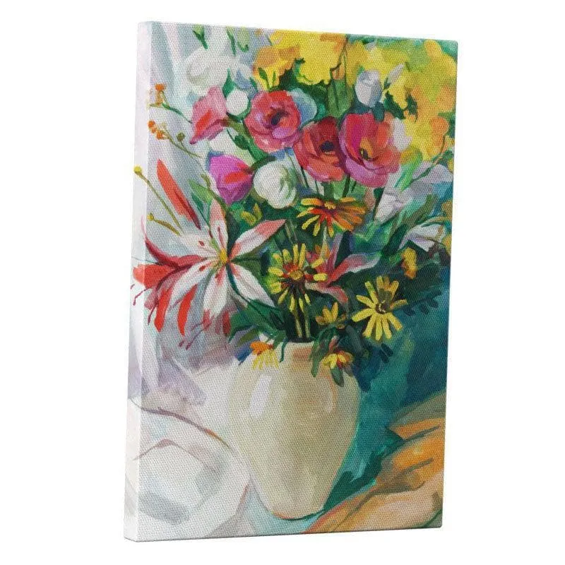 Still Life With A Bouquet Canvas Wall Painting - Gallery Wrap media 3