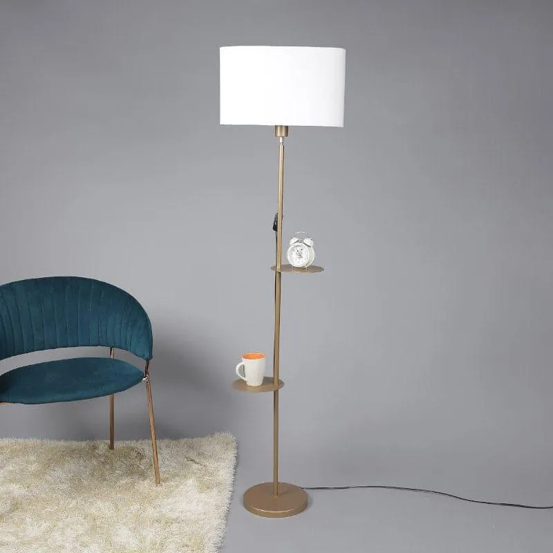 Davina Dawn Floor Lamp With Shelf media 3