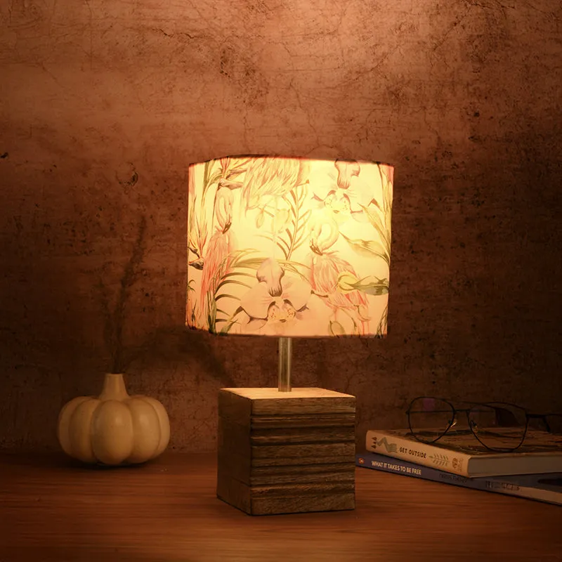 Flamingo Cube Fabric Table Lamp - Multicolor media 1