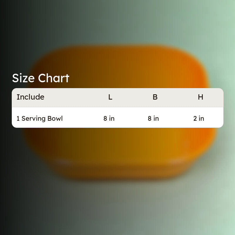 Alga Serving Bowl (Orange) - 1300 ML media 8