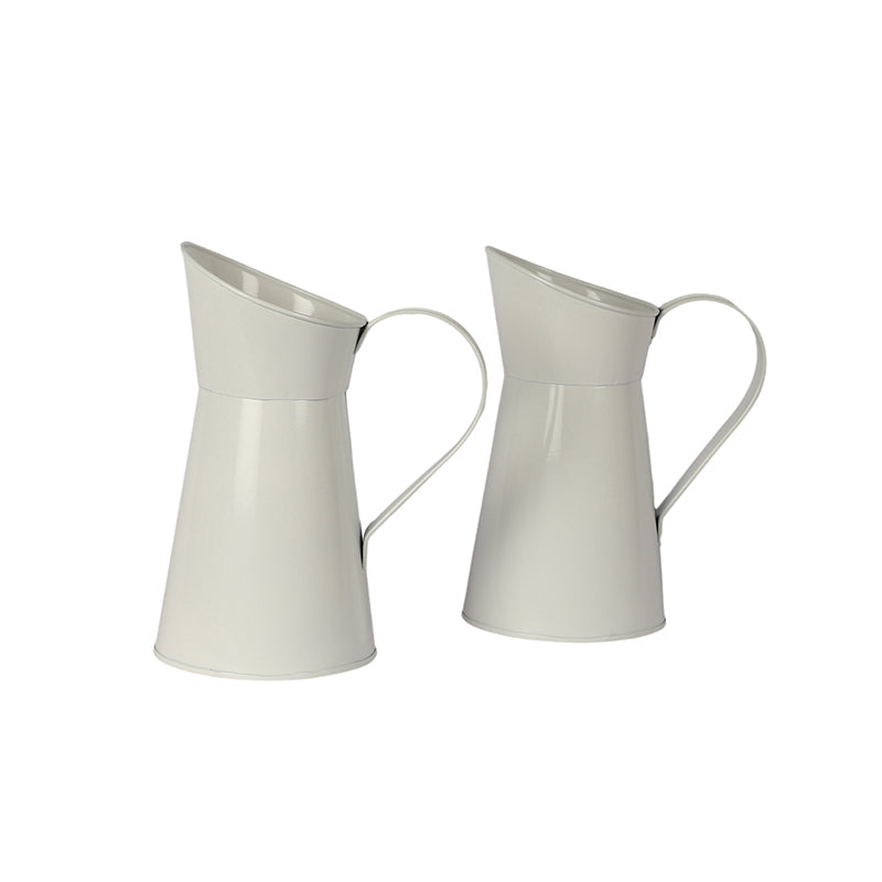 Pitcher Perfect Iron Planter (White) - Set Of Two media 6