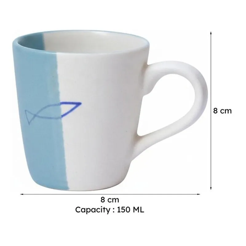 Clemente Ceramic Tea Cup (150 mL) - 6