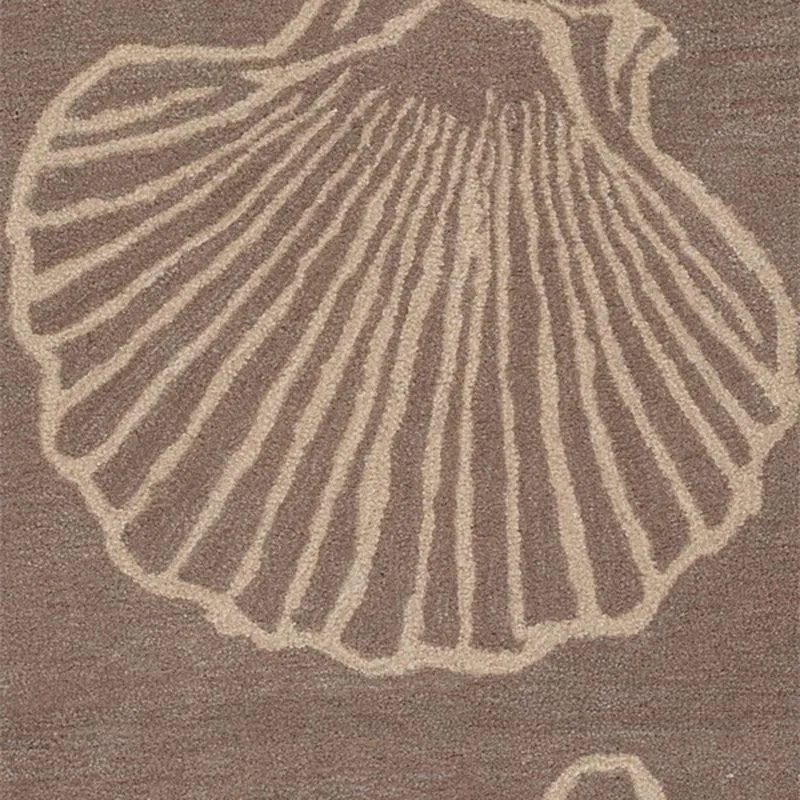 Seashell Hand Tufted Swirl Kids Wool & Nylon Carpet - Taupe media 4