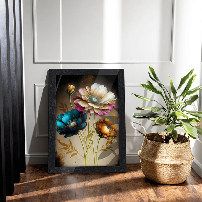 Aurum Fleur Relief Wall Painting media 3