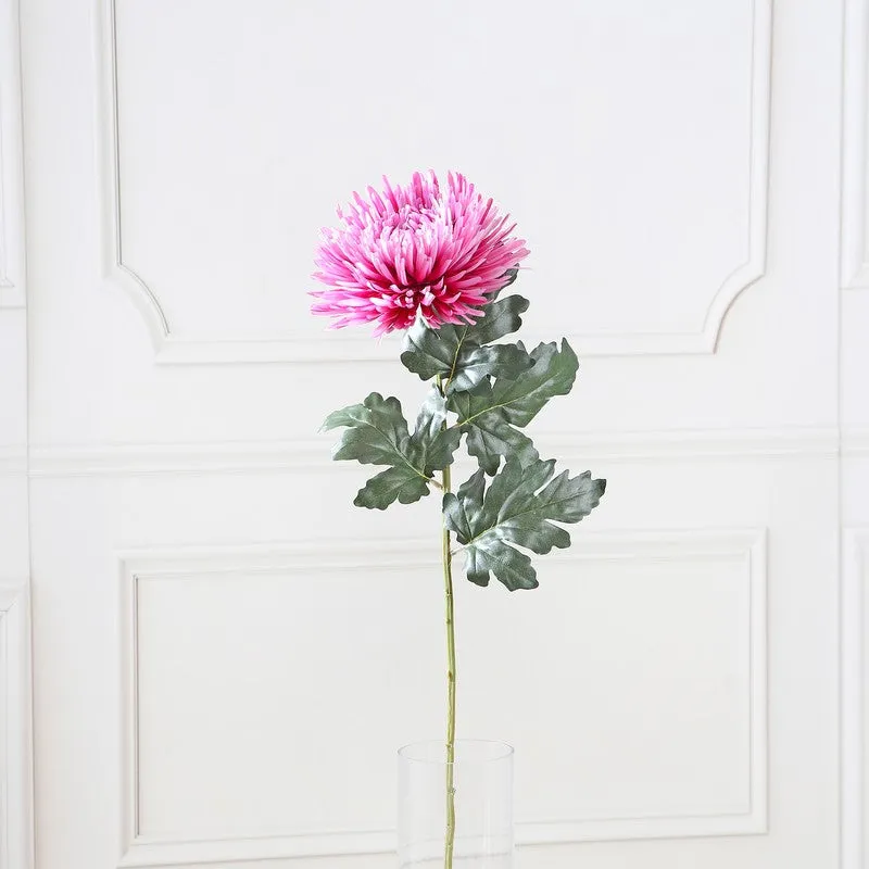 Single Chrysanthemum Artificial Flower Stem - Pink media 4