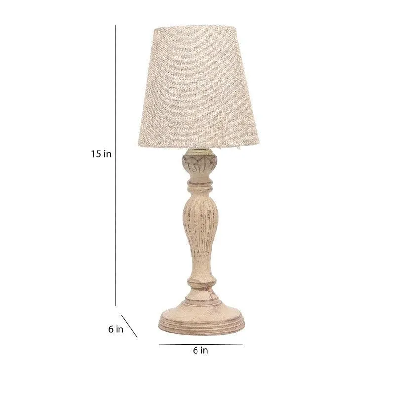Maritza Vidara Fabric Table Lamp - White media 5