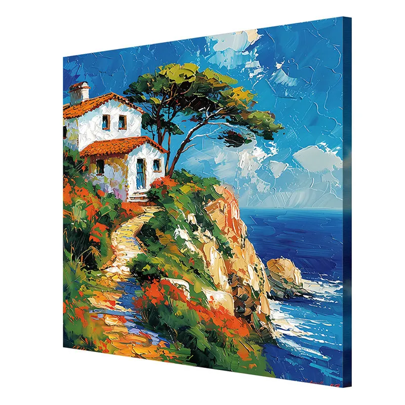 Coastal Beachhouse Poly Canvas Wall Painting media 6