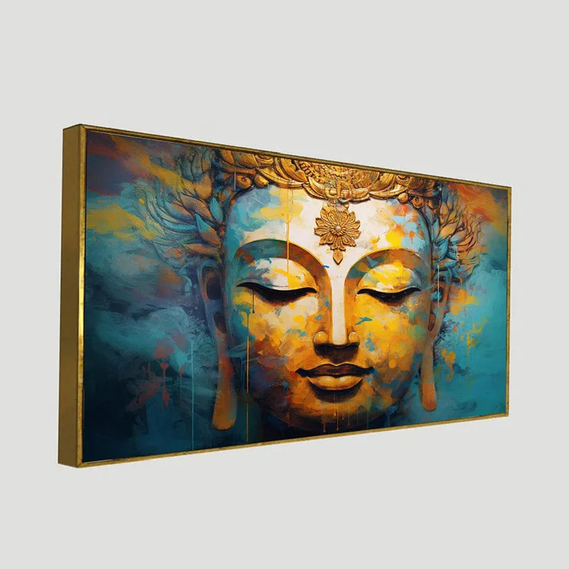 Buddha Vihara Canvas Wall Painting With Frame media 8