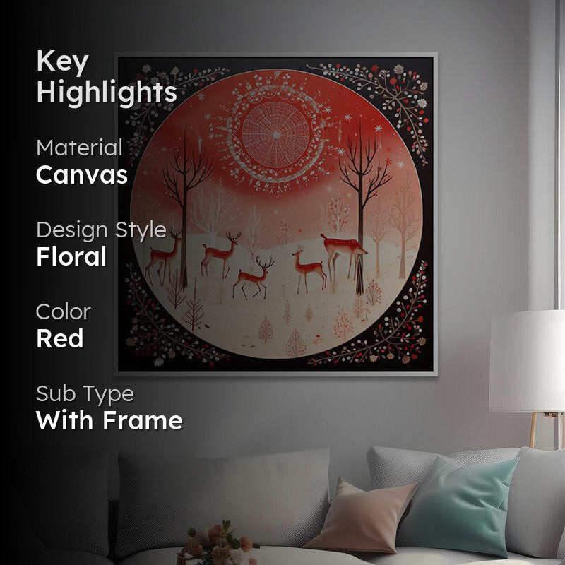 Warm Yuletide Glow Wall Painting media 2