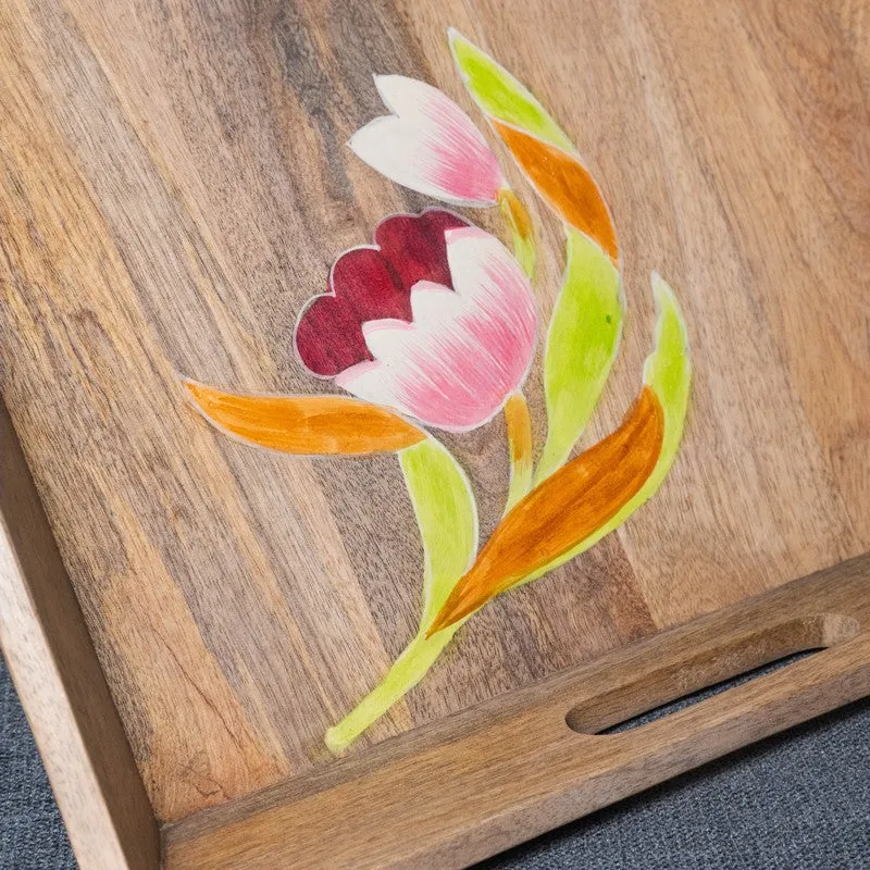 Padma Elegance Wooden Serving Tray media 8