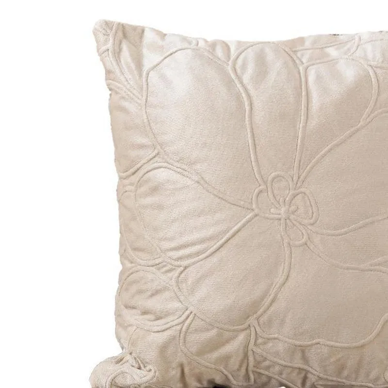 Floral Elegance Cotton Velvet Cushion media 4