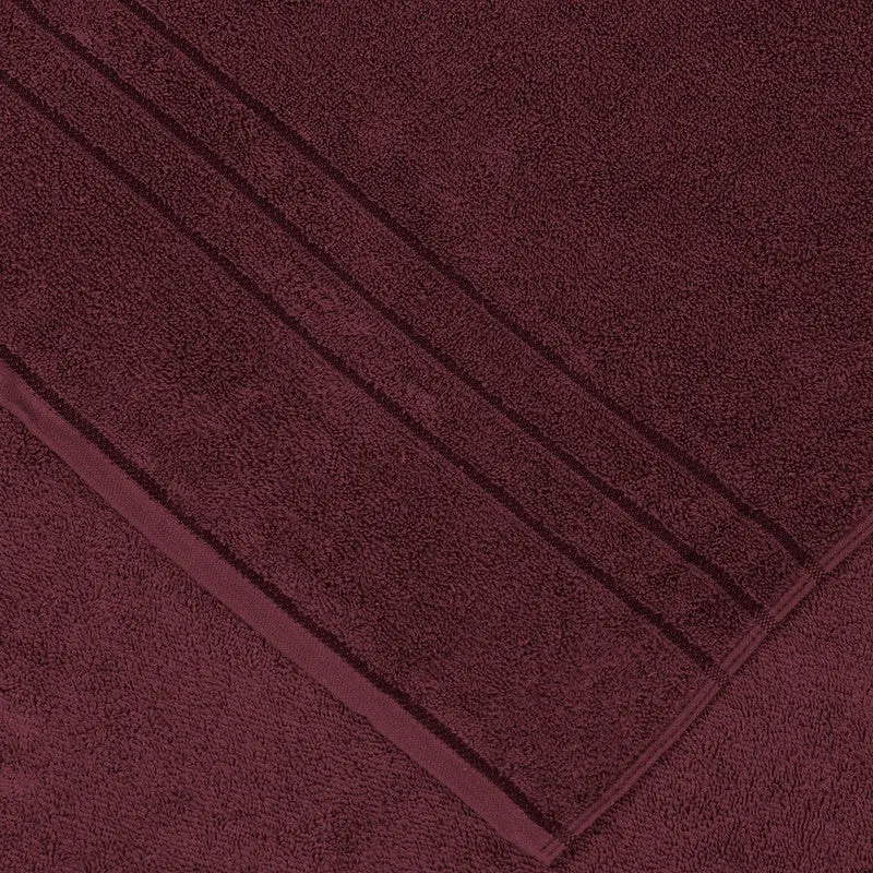 Monte Carlo Clean Wrap Pure Cotton Bath Towel - Wine media 7