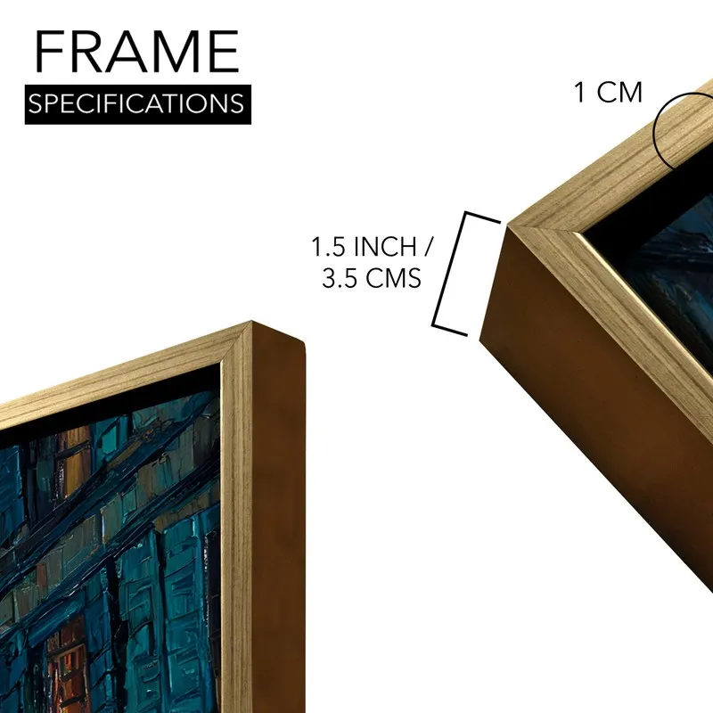 Midnight Stroll Canvas Wall Painting With Frame media 8