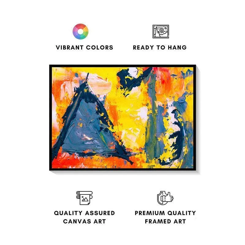 The Vibrant Colours Canvas Wall Painting - Black Frame media 4