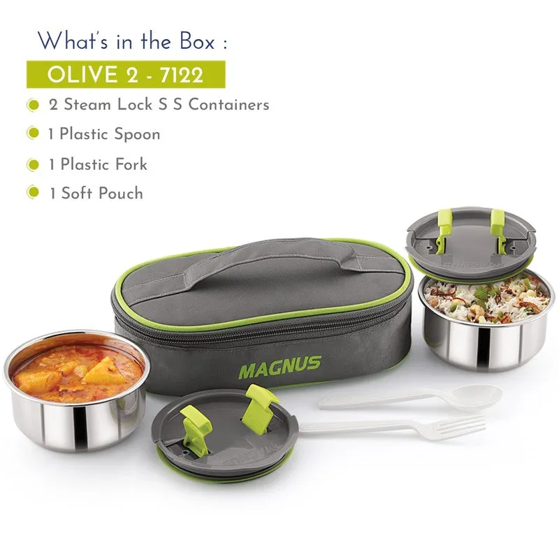 Solvix Sleek Lunch Box with Lunch Bag - Three Piece Set media 5